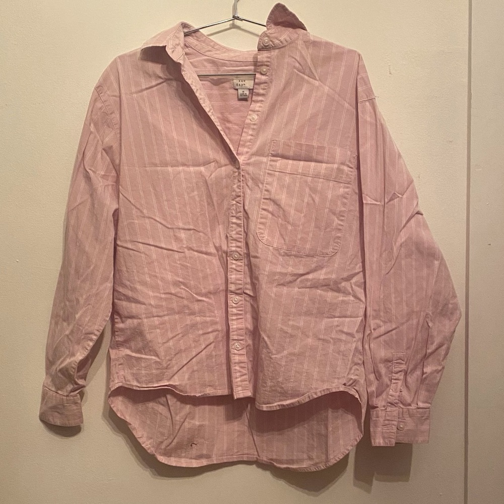 A New Day, Size S Women’s Baby pink button up